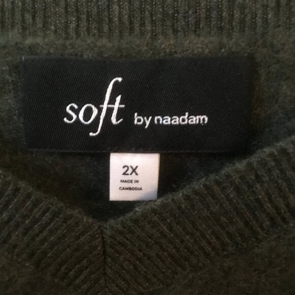 Cashmere Sweater - Green 2X Soft by Naadam - Picture 3 of 3